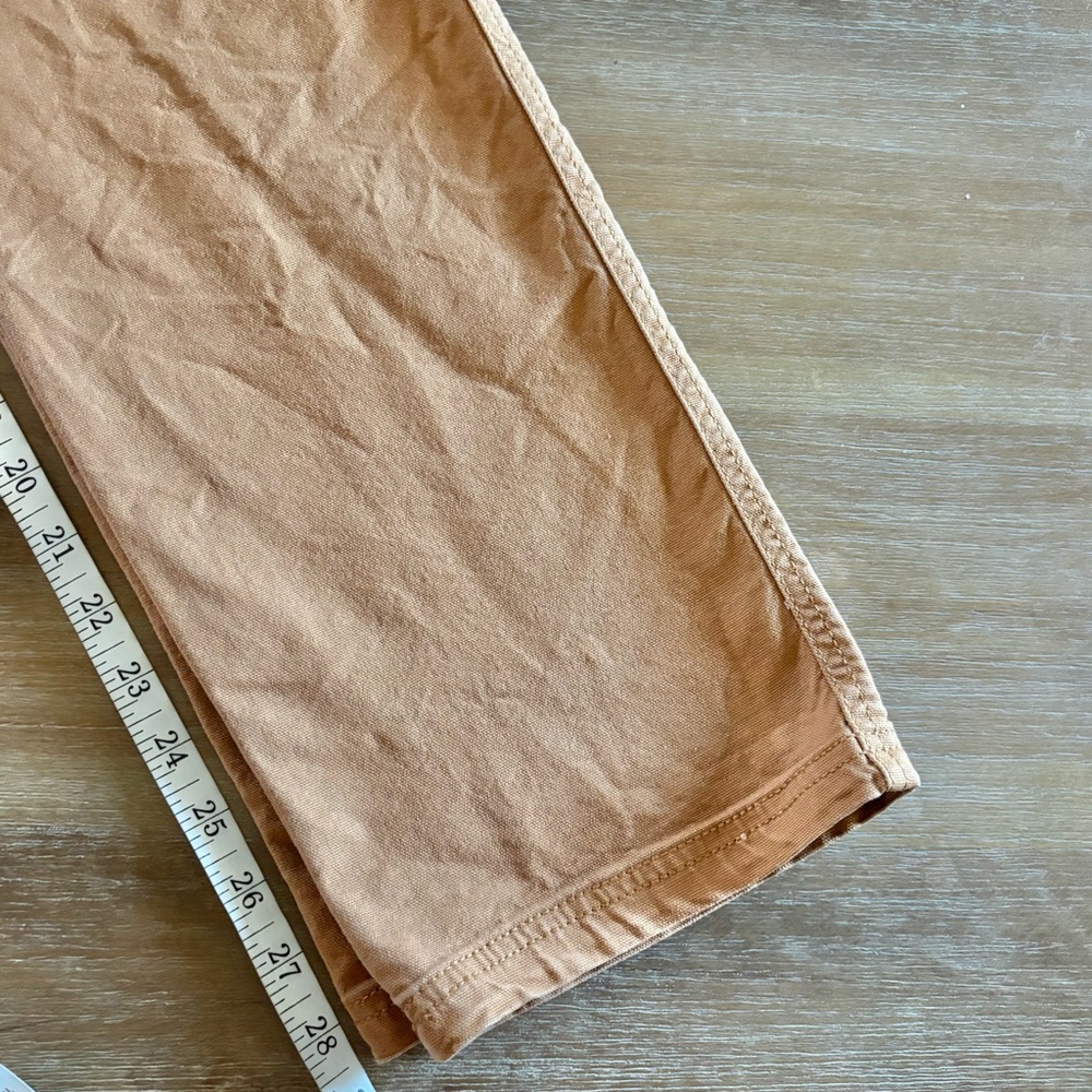 Knox Rose Elastic Waist Cargo Style Straight Leg Pants, Tan Medium - Picture 9 of 9